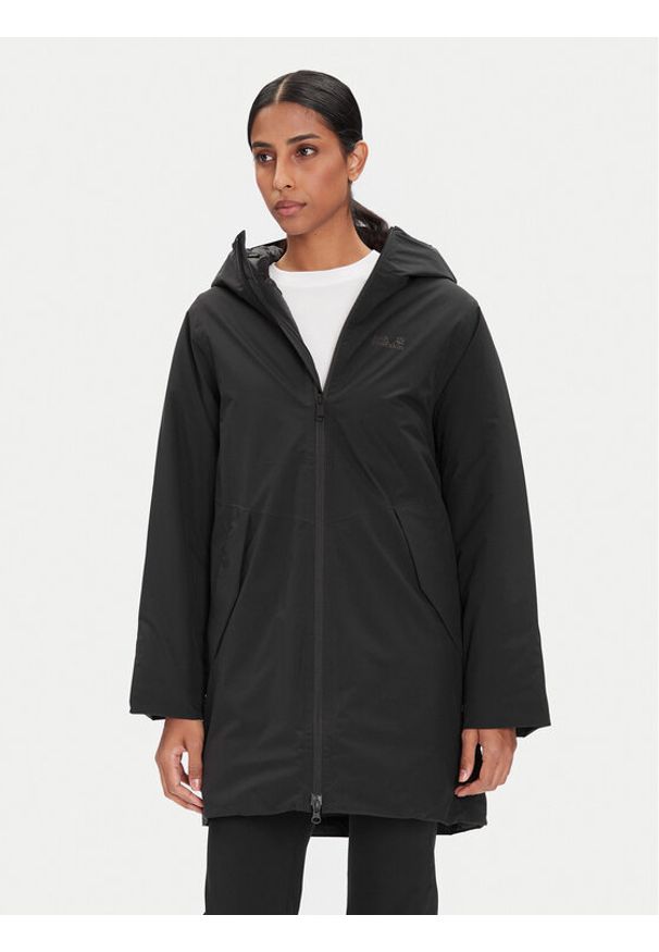 Jack Wolfskin Kurtka zimowa Frost Haven A65091 Czarny Regular Fit. Kolor: czarny. Materiał: syntetyk. Sezon: zima