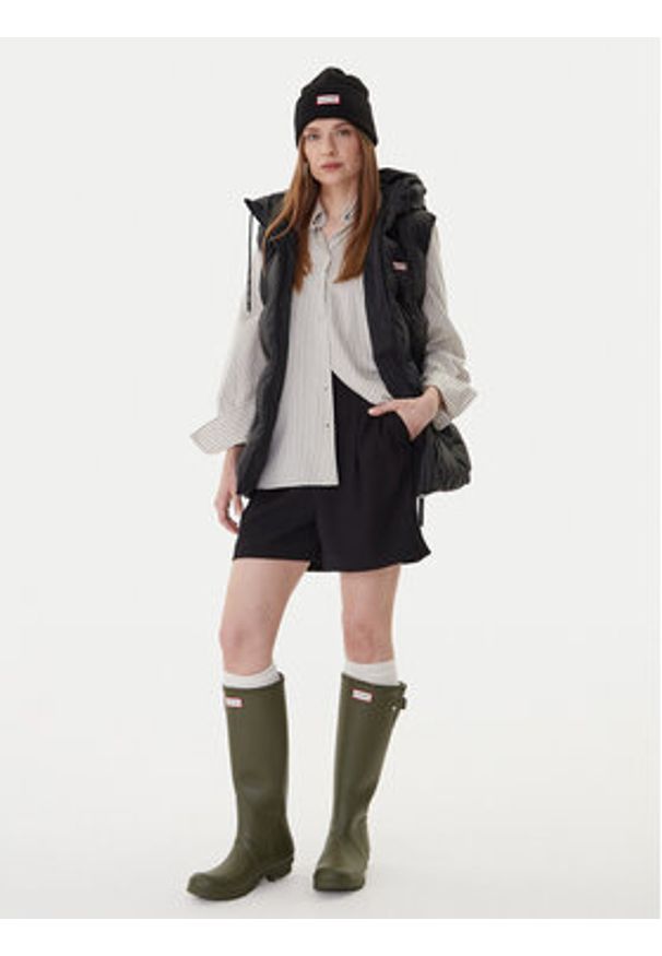 Hunter Bezrękawnik Nellie HARW0017252 Czarny Regular Fit. Kolor: czarny. Materiał: syntetyk. Długość rękawa: bez rękawów