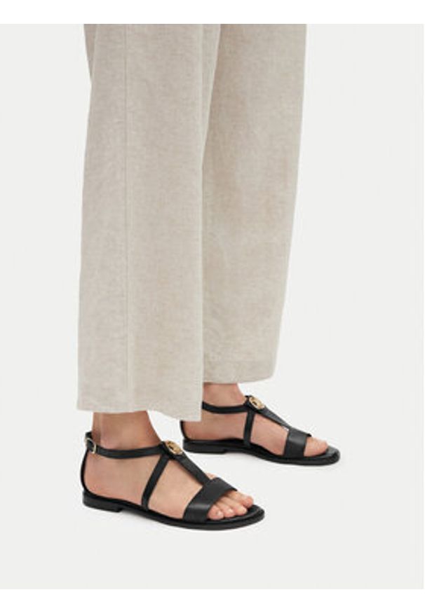 Beverly Hills Polo Club Sandały WI16-BAGA-01 Czarny. Kolor: czarny. Materiał: skóra