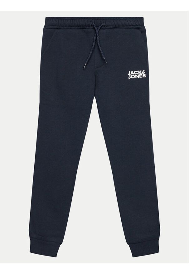 Jack&Jones Junior Spodnie dresowe Gordon 12257312 Granatowy Slim Fit. Kolor: niebieski. Materiał: syntetyk