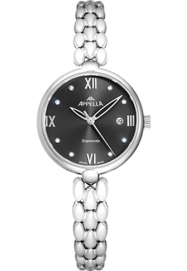 Zegarek Acappella Zegarek damski Appella L50007.5187DQ srebrny. Kolor: srebrny
