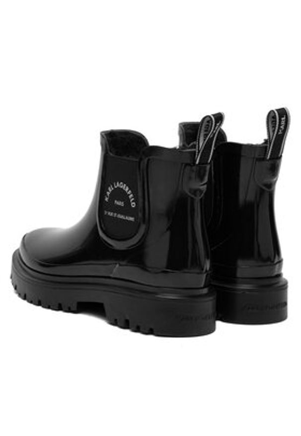 Karl Lagerfeld - KARL LAGERFELD Kalosze KL47140 Czarny. Kolor: czarny. Materiał: syntetyk