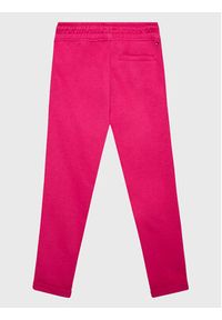 TOMMY HILFIGER - Tommy Hilfiger Spodnie dresowe Graphic KG0KG06866 D Różowy Regular Fit. Kolor: różowy. Materiał: bawełna