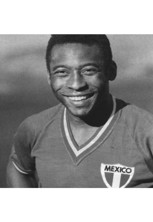 COPA FOOTBALL - Koszulka retro piłkarska dla dorosłych - Meksyk z Pelé 1980 - Zielona. Kolor: zielony. Sport: piłka nożna