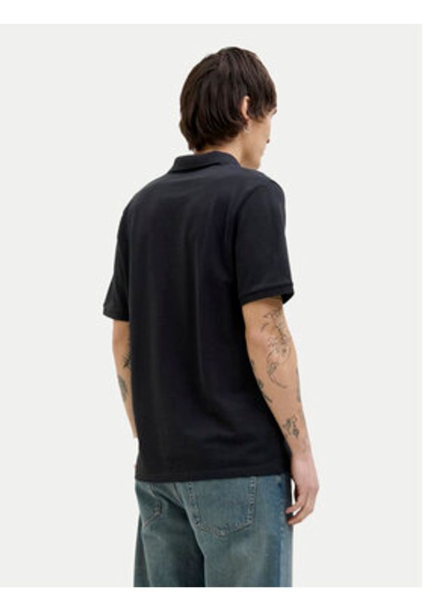 Jack & Jones - Jack&Jones Polo Kane 12270150 Czarny Regular Fit. Typ kołnierza: polo. Kolor: czarny. Materiał: bawełna