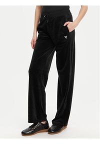Guess Spodnie dresowe V3BB26 K0232 Czarny Regular Fit. Kolor: czarny. Materiał: syntetyk