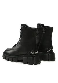 Love Moschino - LOVE MOSCHINO Trapery JA24025G1HIA0000 Czarny. Kolor: czarny. Materiał: skóra #6