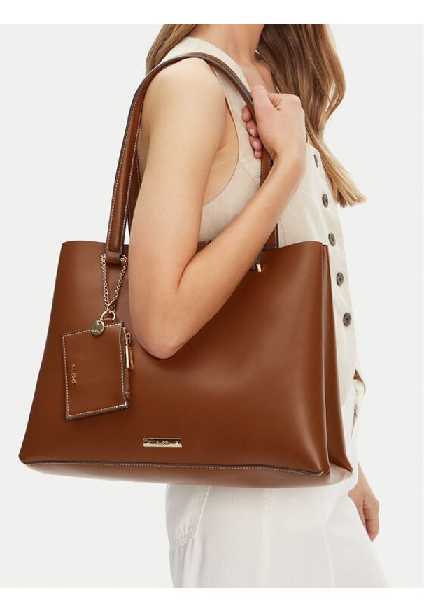 Aldo Torebka Korer 13933737 Brązowy. Kolor: brązowy. Materiał: skórzane