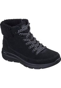 skechers - Buty damskie Skechers Glacial Ultra Autumn Days. Kolor: czarny. Materiał: zamsz, materiał. Sport: fitness #1