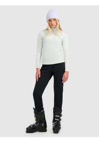 4f - 4F Bielizna termiczna polarowa (góra) damska - miętowa XL. Typ kołnierza: kołnierzyk stójkowy. Kolor: turkusowy. Materiał: polar. Sezon: zima. Sport: turystyka piesza #2