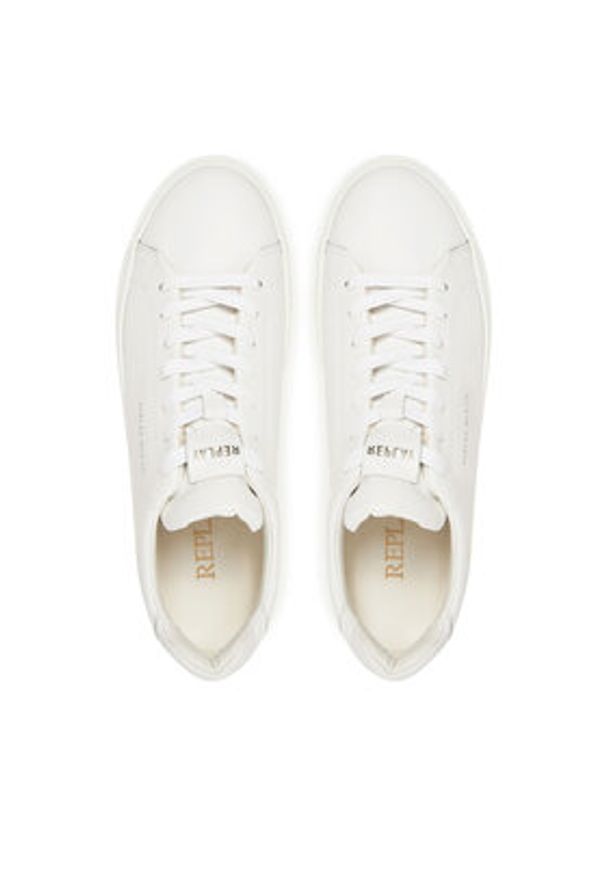 Replay - REPLAY Sneakersy GMZ3R.000.C0046L Biały. Kolor: biały. Materiał: skóra