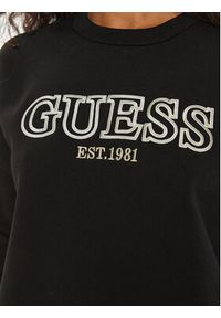 Guess Bluza V4BQ03 KCHX0 Czarny Regular Fit. Kolor: czarny. Materiał: bawełna