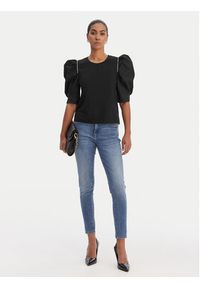 Fracomina Bluzka FR26ST3035J40101 Czarny Regular Fit. Kolor: czarny. Materiał: bawełna #4