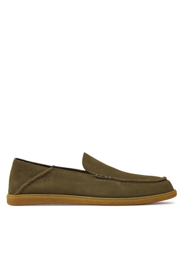 Clarks Mokasyny Clarkbay Step 26177506 Khaki. Kolor: brązowy. Materiał: skóra, zamsz
