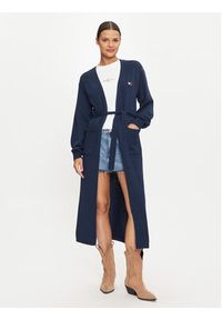 Tommy Jeans Kardigan DW0DW18691 Granatowy Loose Fit. Kolor: niebieski. Materiał: syntetyk #5