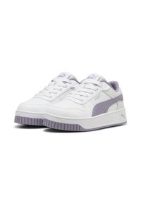 Puma - Dziecięce sneakersy Carina Street PUMA White Pale Plum Silver Purple Metallic. Okazja: na co dzień. Kolor: biały, wielokolorowy, fioletowy