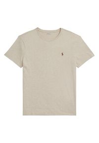 Polo Ralph Lauren T-Shirt 710671438203 Beżowy Slim Fit. Typ kołnierza: polo. Kolor: beżowy. Materiał: bawełna