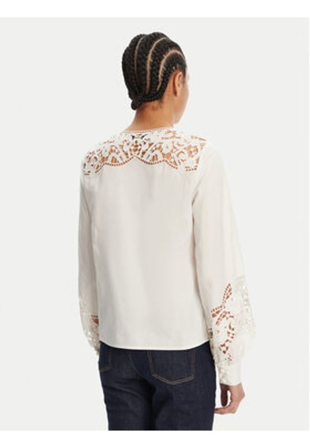 TwinSet - TWINSET Koszula 251TT2333 Écru Regular Fit. Materiał: bawełna