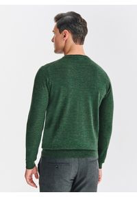 Pako Lorente - PAKO LORENTE – Zielony sweter męski z wełną. Okazja: na co dzień. Kolor: zielony. Materiał: wełna. Sezon: jesień. Styl: casual #7