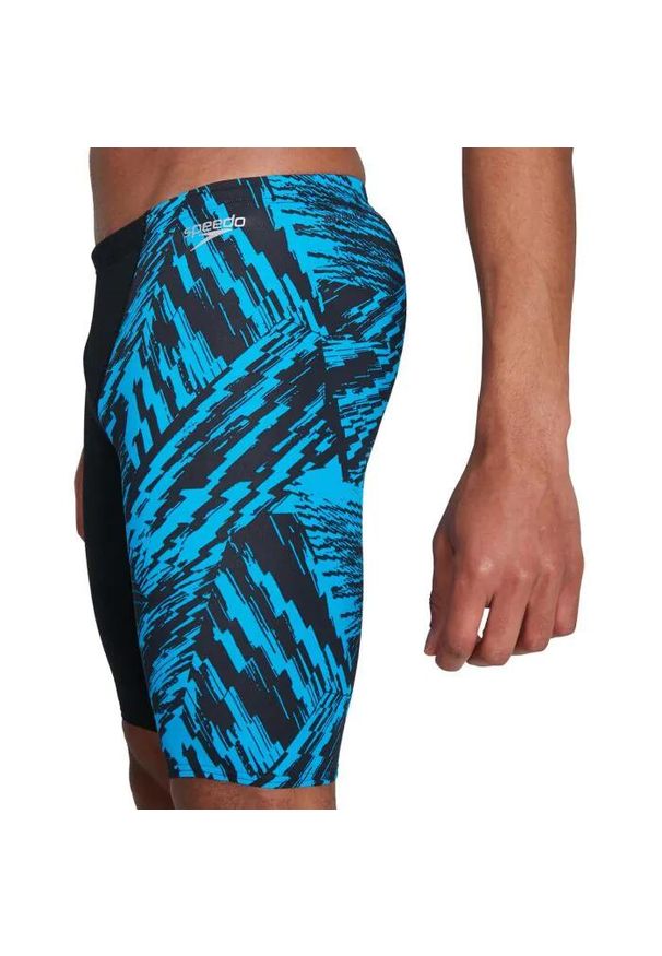 Kąpielówki męskie spodenki kąpielowe Speedo Placement V Jammer. Kolor: wielokolorowy, niebieski, czarny