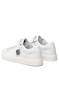 Calvin Klein Sneakersy Low Top Lace Up W/Plaque HM0HM00919 Biały. Kolor: biały. Materiał: skóra