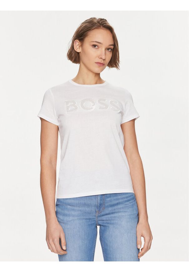 BOSS - Boss T-Shirt Eventsa 50514967 Biały Regular Fit. Kolor: biały. Materiał: bawełna