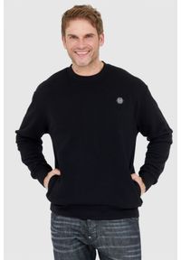 Philipp Plein - PHILIPP PLEIN Czarna bluza męska ls hexagon. Kolor: czarny