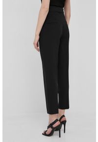 Guess spodnie damskie kolor czarny proste high waist. Okazja: na co dzień. Stan: podwyższony. Kolor: czarny. Materiał: tkanina, włókno. Styl: casual #2