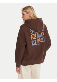 Quiksilver Bluza EQWFT03189 Brązowy Regular Fit. Kolor: brązowy. Materiał: bawełna