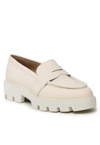 Badura Loafersy AMANTEA-E23-28180N Beżowy. Kolor: beżowy. Materiał: skóra