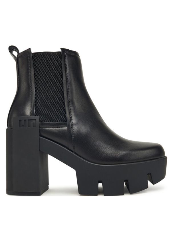 United Nude Botki Grip Chelsea Mid IV 109590116 Czarny. Kolor: czarny. Materiał: skóra
