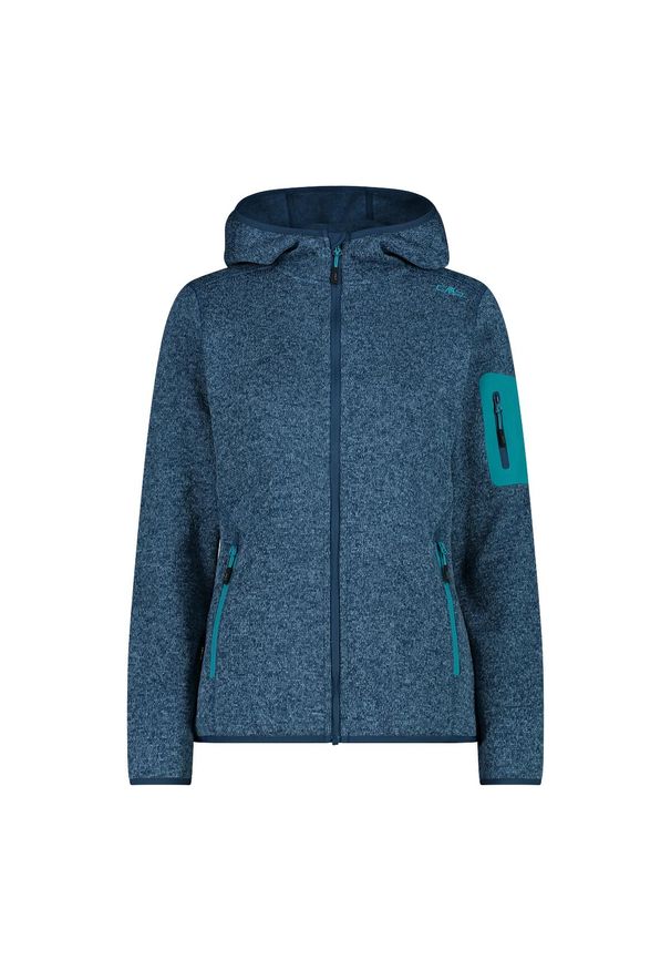 Bluza damska turystyczna CMP 3H19826. Kolor: niebieski. Materiał: polar. Sport: turystyka piesza