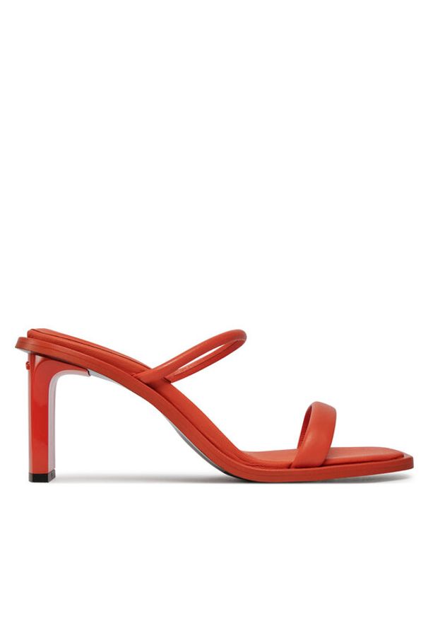 Calvin Klein Klapki Padded Curved Stil Slide 70 HW0HW01992 Czerwony. Kolor: czerwony