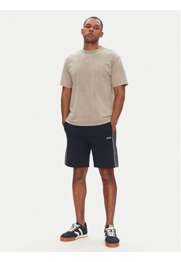 BOSS Szorty sportowe Tracksuit Short 50540752 Granatowy Regular Fit. Kolor: niebieski. Materiał: syntetyk. Styl: sportowy