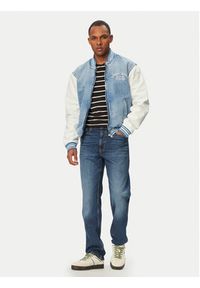 Tommy Jeans Kurtka bomber DM0DM22498 Niebieski Regular Fit. Kolor: niebieski. Materiał: bawełna #4