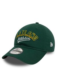 New Era Czapka z daszkiem Mlb Wordmark 920 Athletics 60503513 Zielony. Kolor: zielony. Materiał: materiał