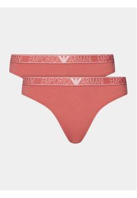 Emporio Armani Underwear Komplet 2 par stringów 163333 4R223 05373 Różowy. Kolor: różowy. Materiał: bawełna #1