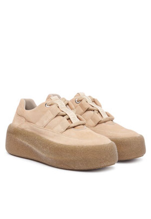 Vic Matié Sneakersy 1H4106D F04H010402 Beżowy. Kolor: beżowy. Materiał: skóra, zamsz