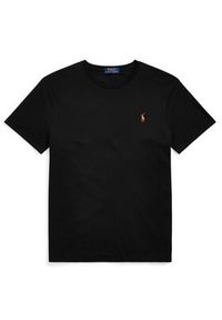 Polo Ralph Lauren T-Shirt 710740727 Czarny Slim Fit. Typ kołnierza: polo. Kolor: czarny. Materiał: bawełna #4