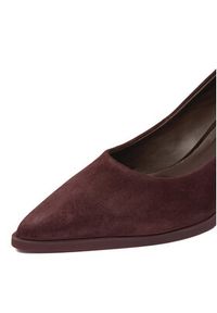 Gino Rossi - GINO ROSSI Szpilki EO-INTI-2635-1 Bordowy. Kolor: czerwony. Materiał: zamsz, skóra. Obcas: na szpilce #9