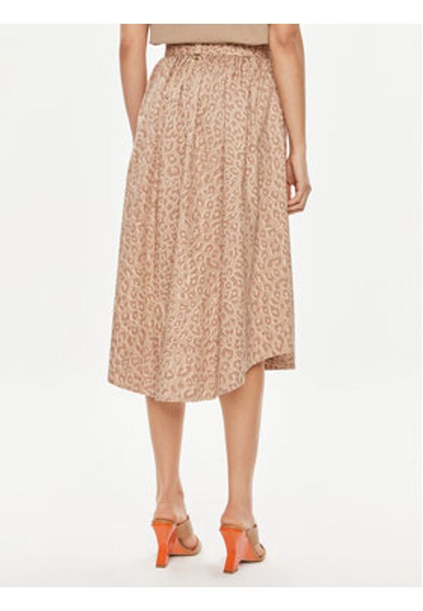 TwinSet - TWINSET Spódnica trapezowa 241TT2114 Beżowy Loose Fit. Kolor: beżowy. Materiał: bawełna