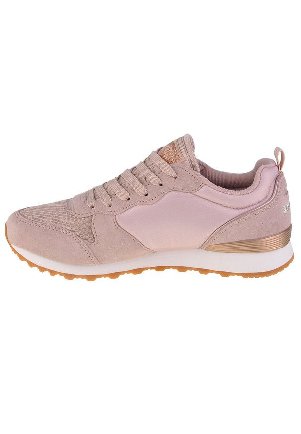 skechers - Buty do chodzenia damskie, Skechers OG 85. Kolor: beżowy, różowy, wielokolorowy. Materiał: guma, syntetyk, tkanina, materiał. Sport: turystyka piesza