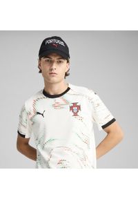 Puma - Czapka z daszkiem dla kibica portugalskiej piłki nożnej PUMA Black White. Kolor: biały, czarny, wielokolorowy