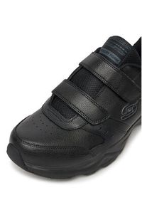 skechers - Skechers Sneakersy HANIGER 58356 BBK Czarny. Kolor: czarny. Materiał: skóra #5