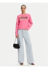 Versace Jeans Couture Bluza 78HAIC06 Różowy Regular Fit. Typ kołnierza: kołnierzyk włoski. Kolor: różowy. Materiał: bawełna