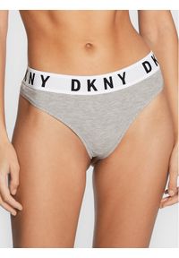 DKNY Stringi DK4529 Szary. Kolor: szary. Materiał: bawełna
