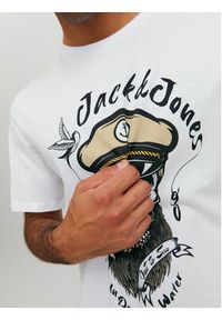 Jack & Jones - Jack&Jones T-Shirt Roxbury 12227779 Biały Regular Fit. Kolor: biały. Materiał: bawełna