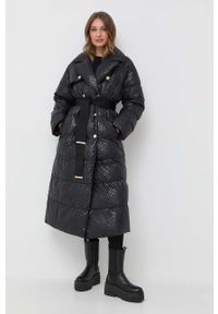 Pinko bluza bawełniana damska kolor czarny gładka. Kolor: czarny. Materiał: bawełna. Wzór: gładki #5