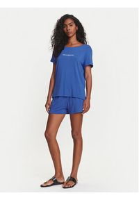 Emporio Armani Szorty sportowe EW000781 AF12192 UA012 Niebieski Regular Fit. Kolor: niebieski. Materiał: wiskoza