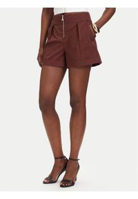 Patrizia Pepe Szorty materiałowe 2P1751/A9B9-B887 Brązowy ciemny Regular Fit. Kolor: brązowy. Materiał: bawełna #1